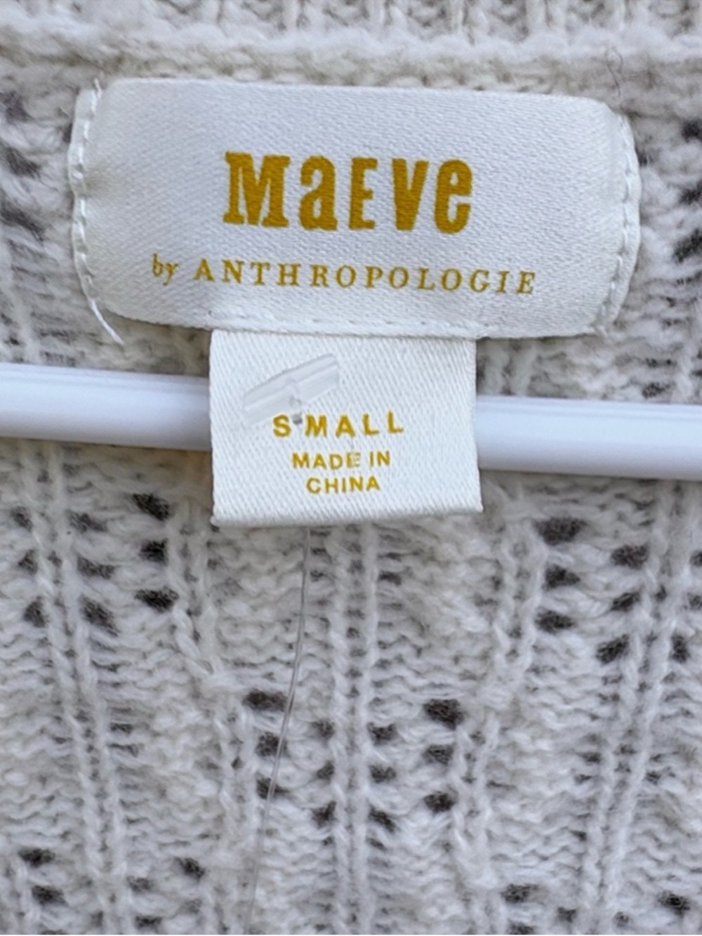Like New Anthropologie Maeve Cable Knit Lambswool Sweater Generous Small - Picture 5 of 9